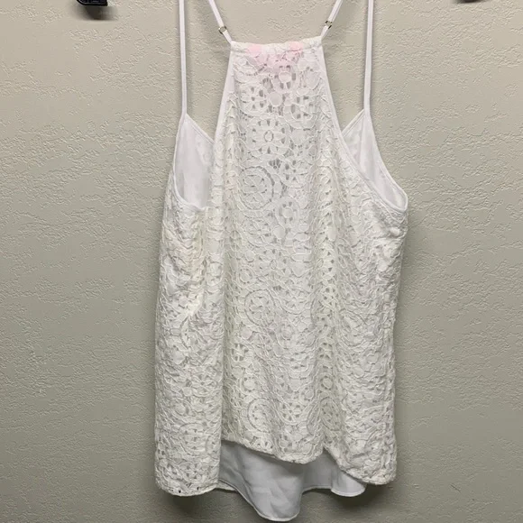 Lilly Pulitzer White Lace Tank Top Size Small - Picture 3 of 3